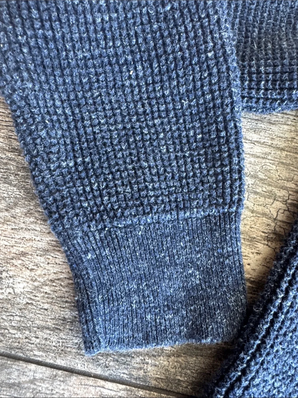 GAP Dark Navy Textured Crewneck Sweater